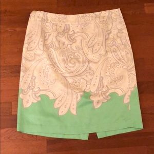 Banana Republic Paisley Pencil Skirt